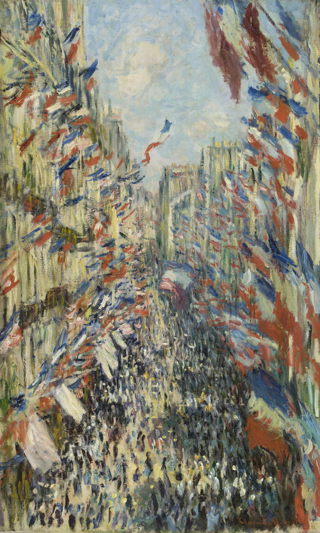 Rue Montorgueil in Paris, Festival of June 30, 1878 Claude Monet